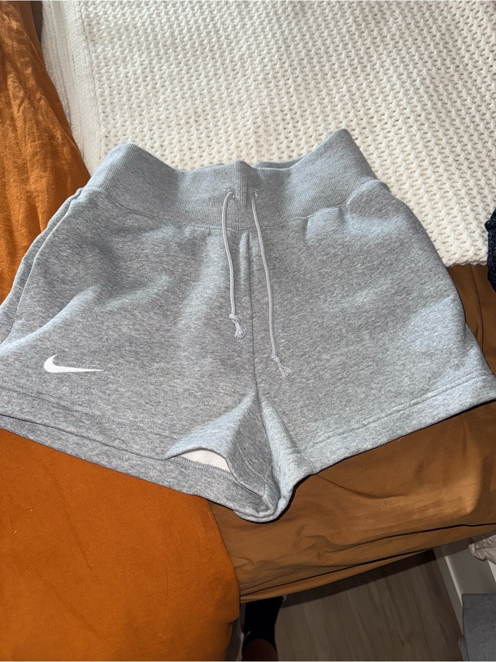 Nike Grey Women's Athletic Drawstring Shorts